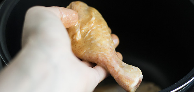 Курица в медово-горчичном маринаде в мультиварке