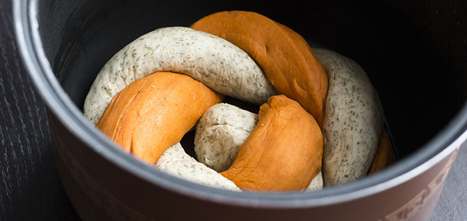 Мраморный хлеб в мультиварке